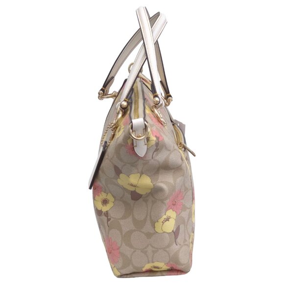 Coach Signature Floral Kacey Satchel - Picture 11 of 12